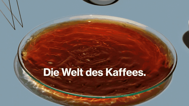 A few seconds of a Teasr video made from the website of Stoll Kaffee, a coffee roaster in Zürich